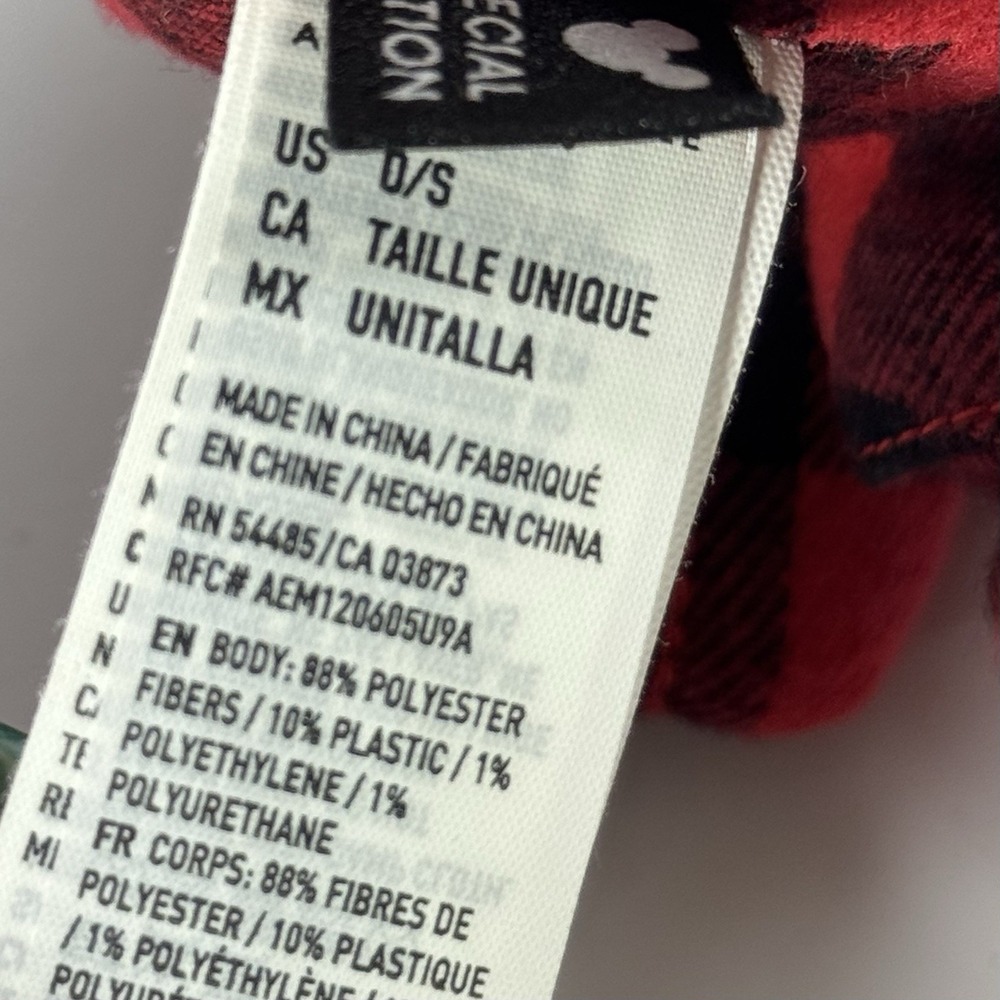 New Disney Mickey Mouse X AE American Eagle Special‎ Edition Buffalo Plaid Plush - Picture 8 of 11